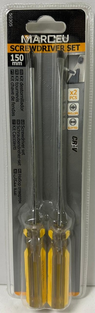  MARCEU SCREW DRIVER 2PCSET 150MM (+)(-)  -CHINA 
