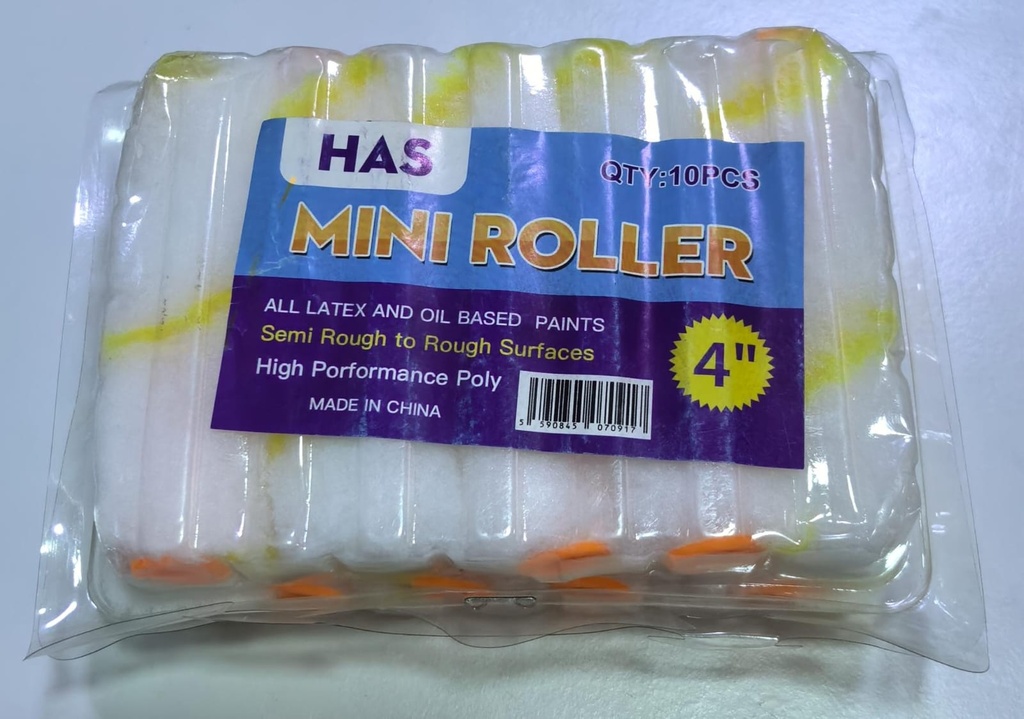 MINI PAINT ROLLER 4" WHITE - CHINA