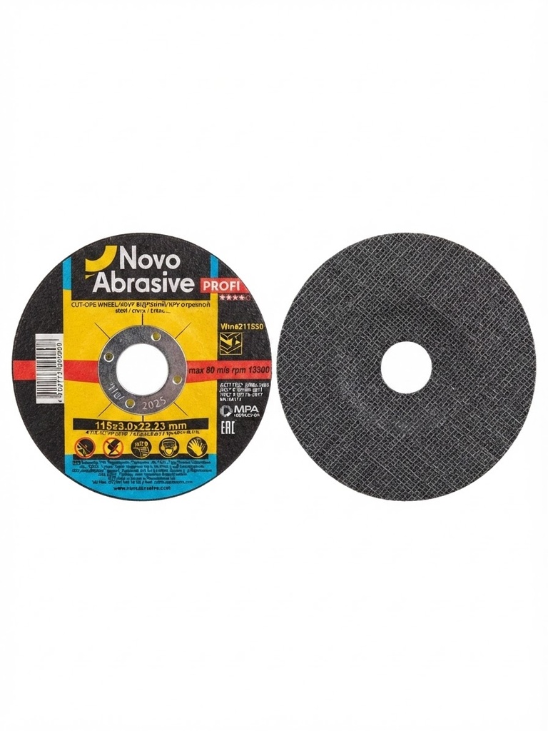  NOVO CUTTING DISC STEEL 4.5" 115X3.0X22.23MM - EUROPE 