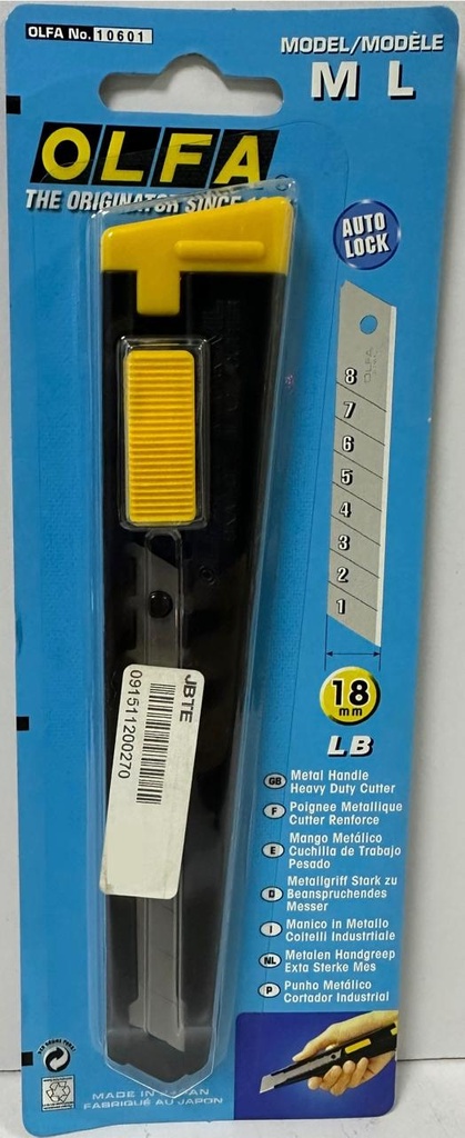  OLFA CUTTER KNIFE 18MM M-1 - JAPAN 