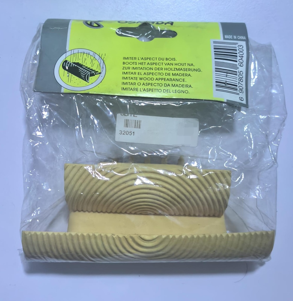  OSKADA  2PCS WOOD GRAIN BRUSH RUBBER FOR WALL PAINT YELLOW 