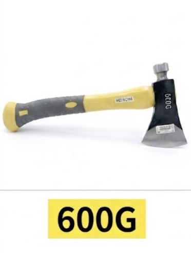  PICK AXE 600G FIBER HANDLE YELLOW/BLACK -CHINA 