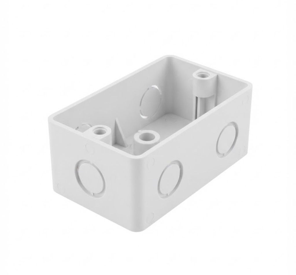  PLASTIC BOX 4X2 (DPM) 1/2" & 3/4" - ELECTRIC 