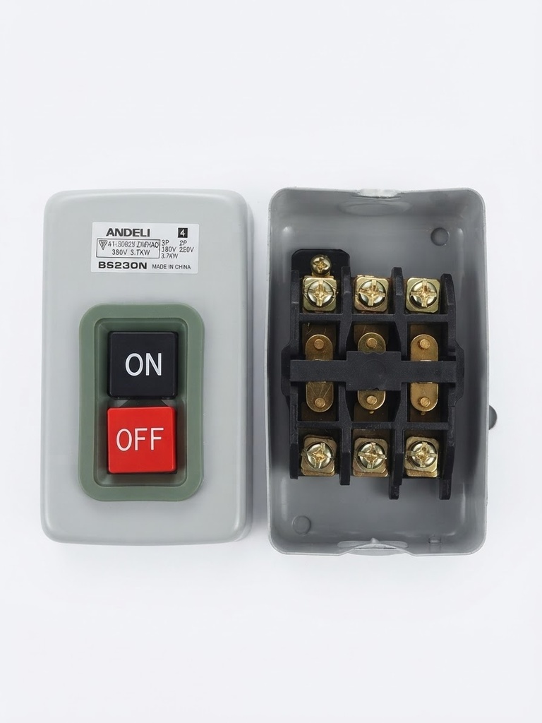  POWER PUSHBUTTON SWITCH 3P 500v 3.7KW -BS230B3 