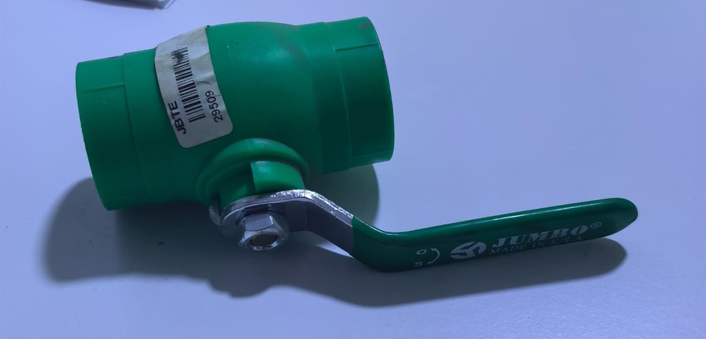  PPR BALL VALVE 1" 25MM  (JUMBO) GREEN HANDLE 