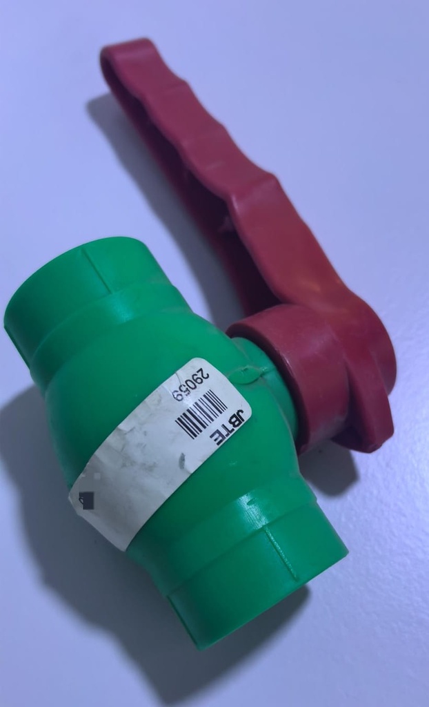  PPR BALL VALVE 3/4" 25MM GREEN/RED HANDLE (JUMBO) 