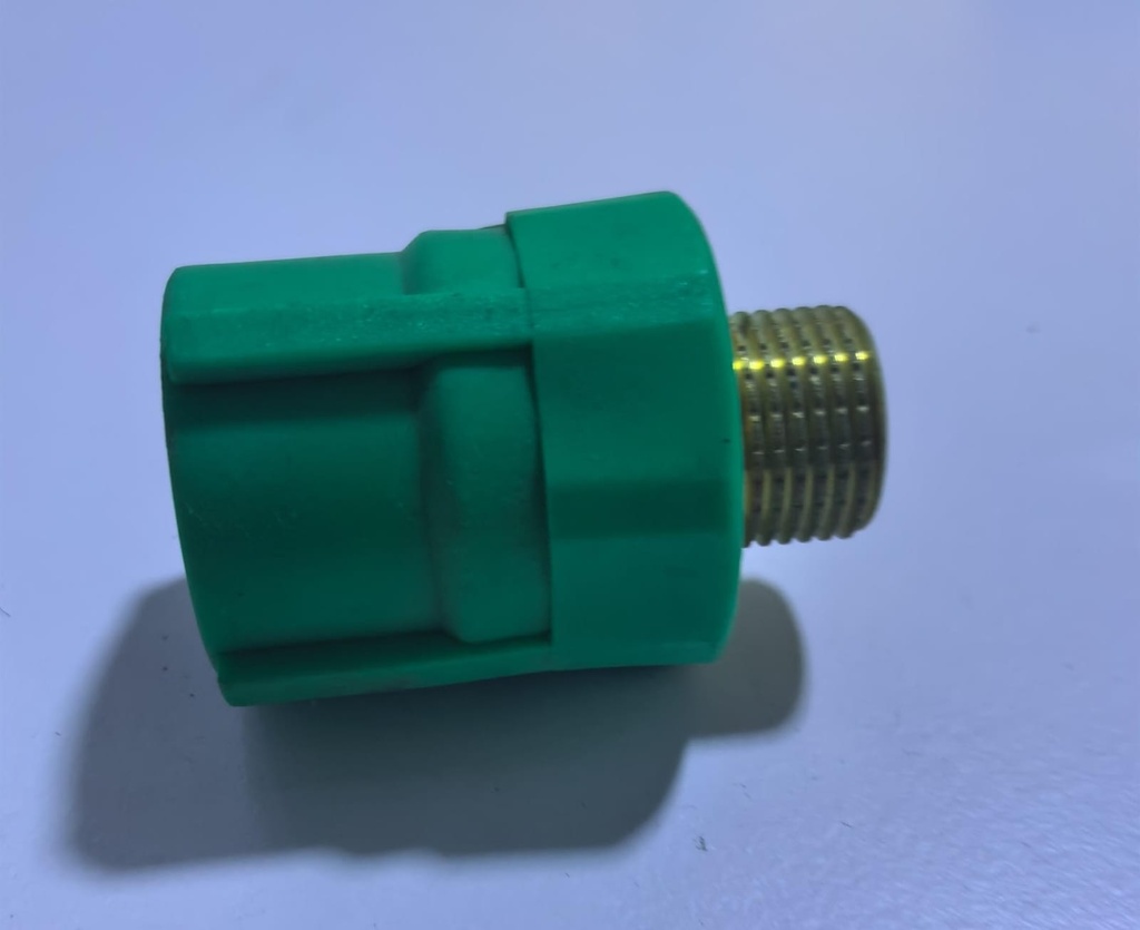  PPR MALE ADAPTER BRASS 3/4''X1/2'' 