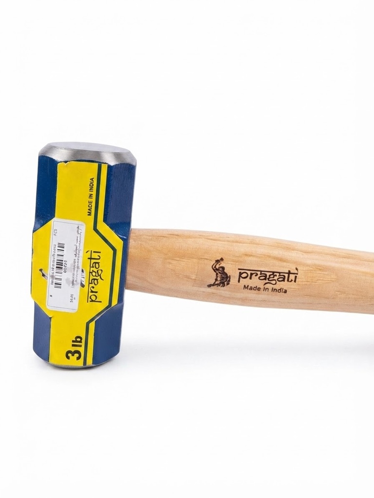  PRAGATI HAMMER WOODD HANDLE 3LB  -INDIA 