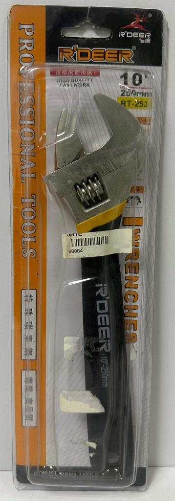  R'DEER ADJUSTABLE WRENCH 10" 250MM - RT253-10 