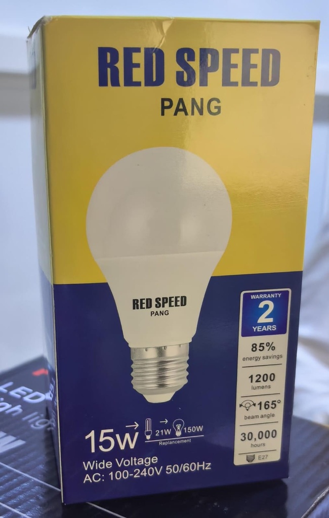 RED SPEED PANG LED BULB 15W 220V 6500K DAYLIGHT 