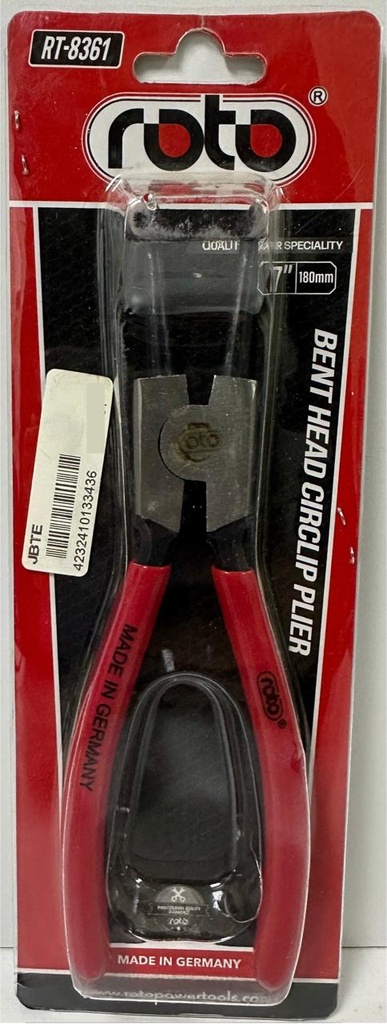  ROTO BEND HEAD CIRCLIP PLIER 7"/180MM -GERMANY 