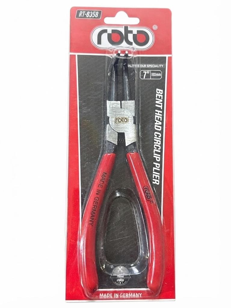  ROTO BENT HEAD CIRCLIP PLIER 7"/180MM -GERMANY 