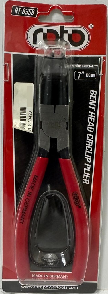  ROTO BENT HEAD CIRCLIP PLIER 7"/180MM -GERMANY 