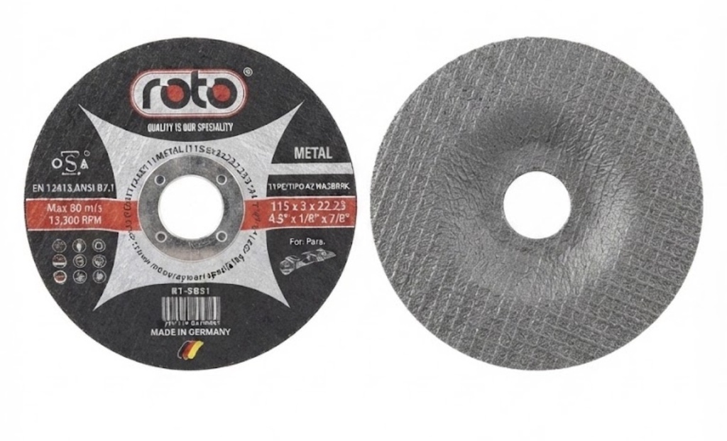 ROTO CUTTING DISC METAL 4.5" 115X3.0X22MM-GERMANY-RT-5831