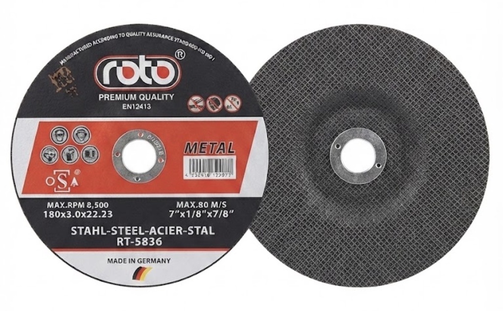  ROTO CUTTING DISC STEEL 7"x1/8"x7/8" 
