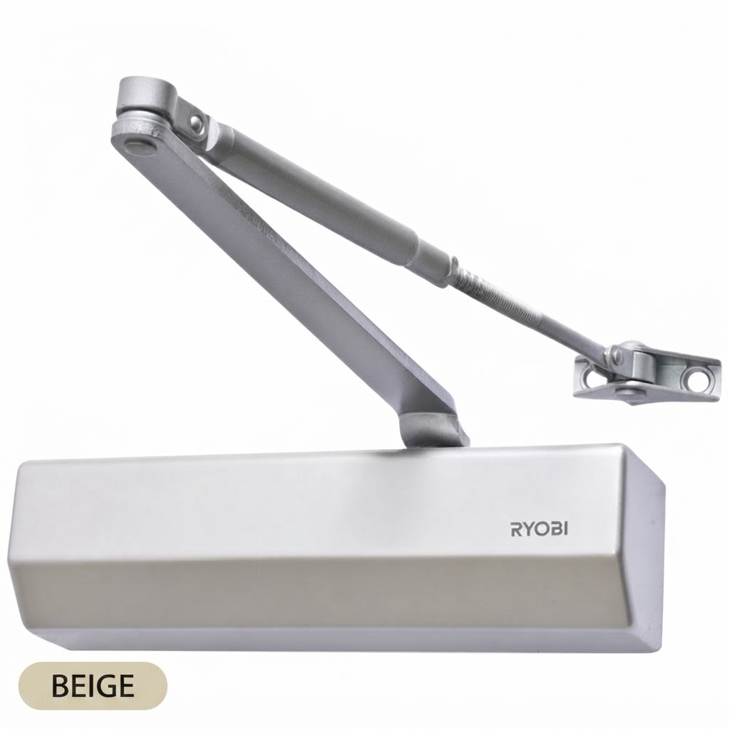  RYOBI DOOR CLOSER BEIGE W/TRACK (DS-2050T) - TAIWAN 