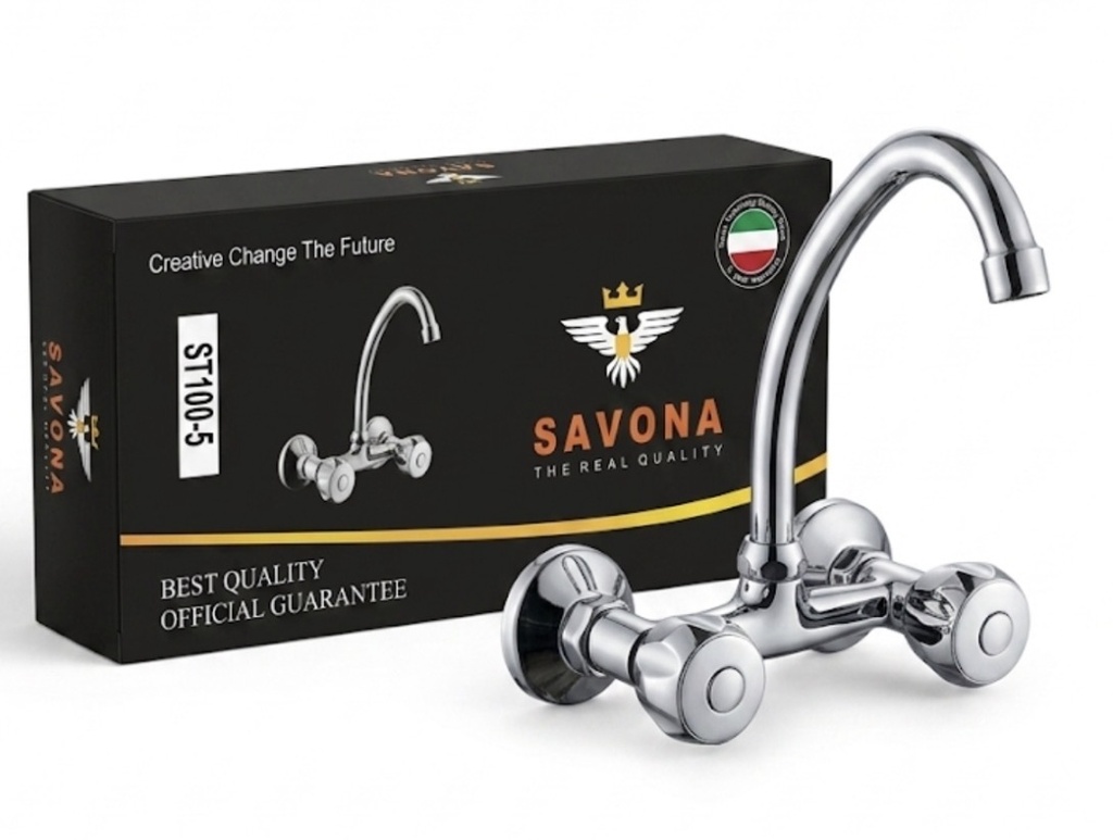 SAVONA DOUBLE HOLE KITCHEN MIXER TAP -CHINA-ST800-4