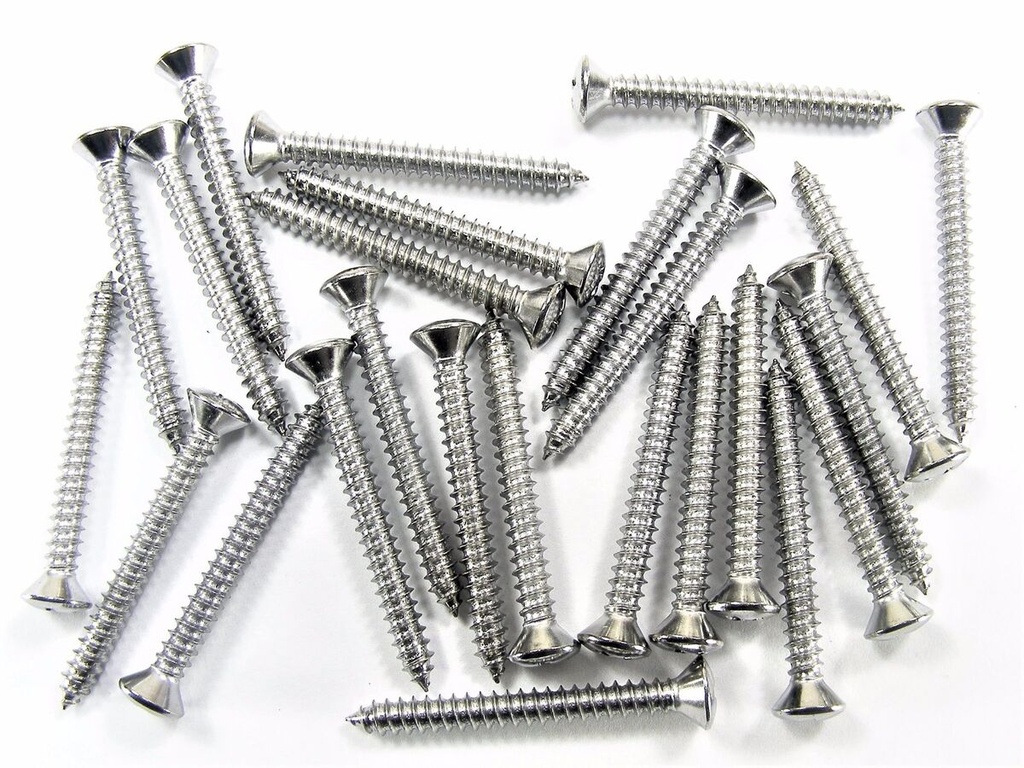  SELF TAPING SCREW FLAT HD AB NICKLE 032-10X1-1/4 