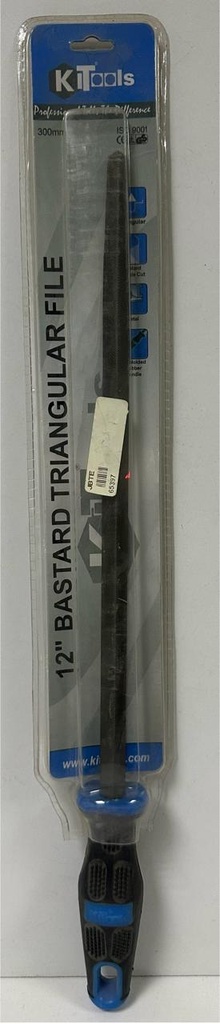 SILVERLINE FLAT FILE STEEL 12"-300MM BLACK/YELLOW HANDLE