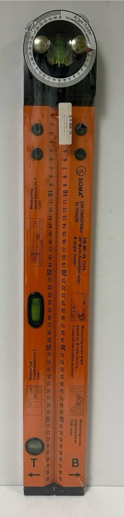  SOMA MULTI-FUNCTION RULER & ANGLE FINDER 20" - SM-MF-50 