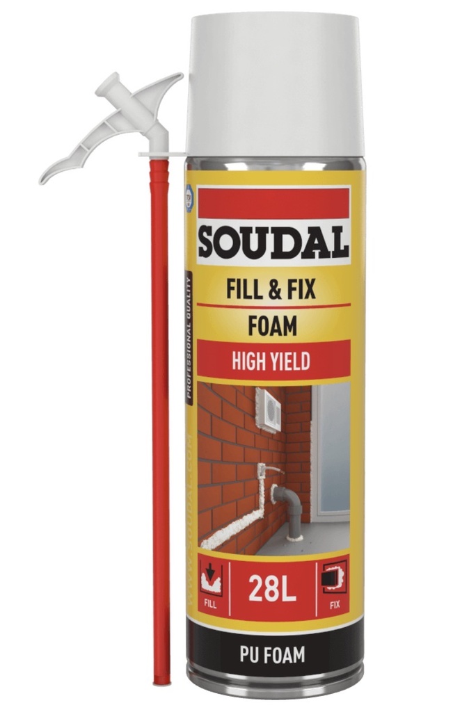  SOUDAL FOAM FILL & FIX 500ML - MEDIUM 