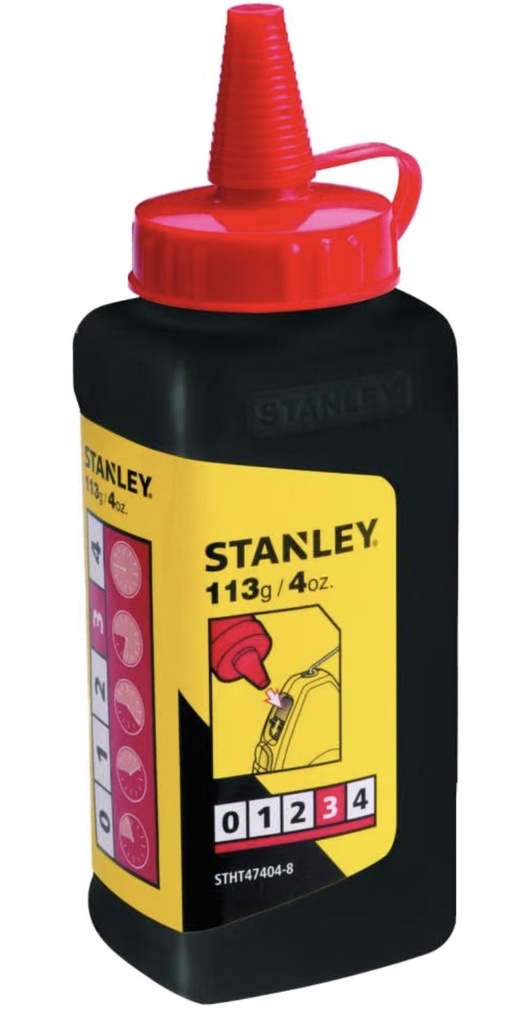 STANLEY CHALK LINE POWDER RED S147404