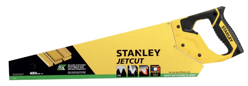  STANLEY HAND SAW JETCUT 450MM 18" (FRANCE) - 2-15-283 