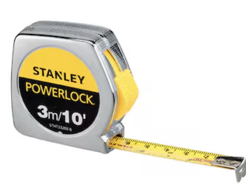  STANLEY MEASURING TAPE POWER LOCK 3M  - STHT33203-8 