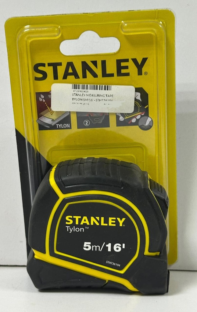  STANLEY MEASURING TAPE TYLON 5M/16' - STHT36194 