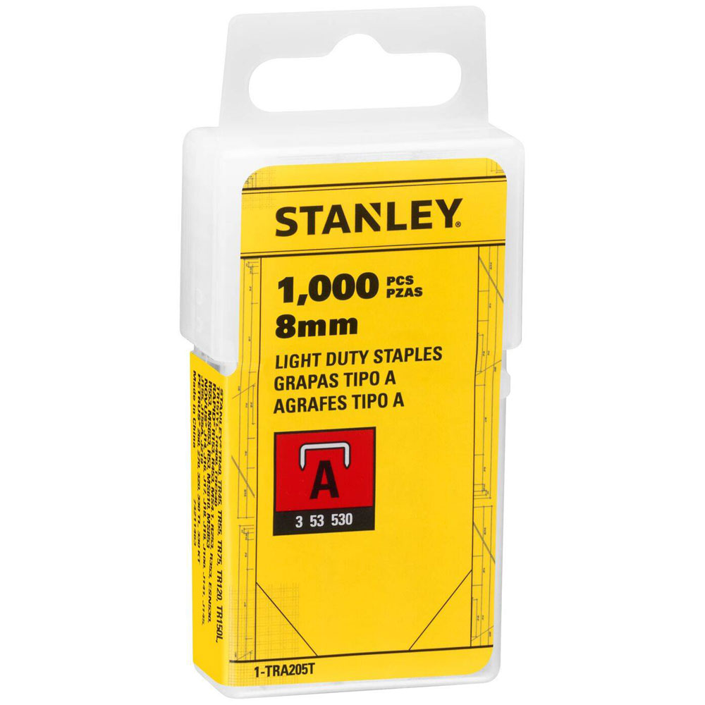  STANLEY STAPLES 8MM (A) - TRA205T 