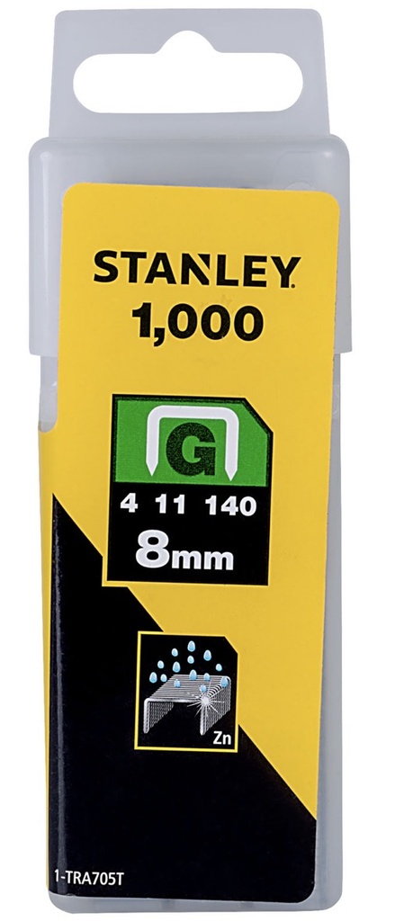  STANLEY STAPLES 8MM (G) HEAVY DUTY - TRA705T 