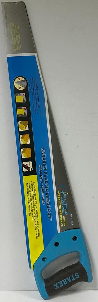  STAREX HANDSAW PLASTIC HANDLE 24" SOFT GRIP ST21484 