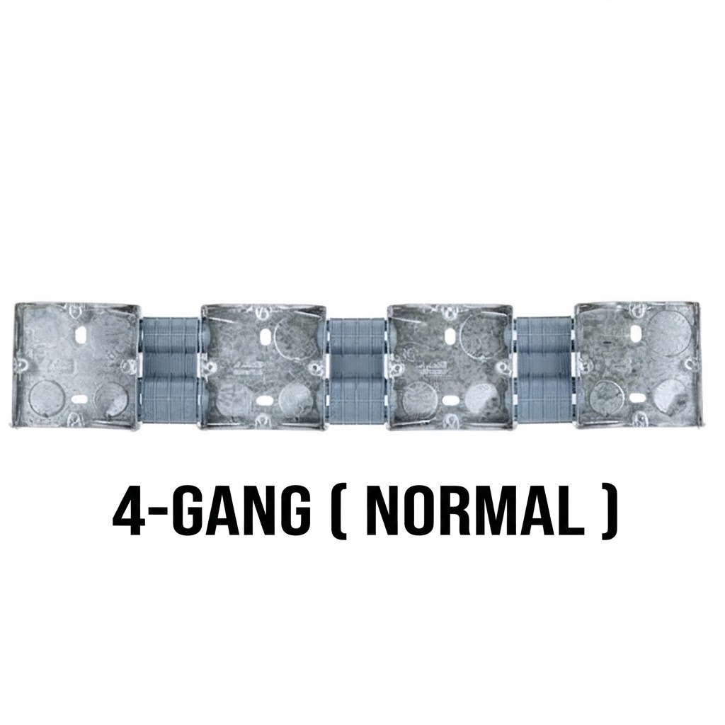  STEEL BOX 3X3 4-GANG PLASTIC CONNECTOR (NORMAL) 
