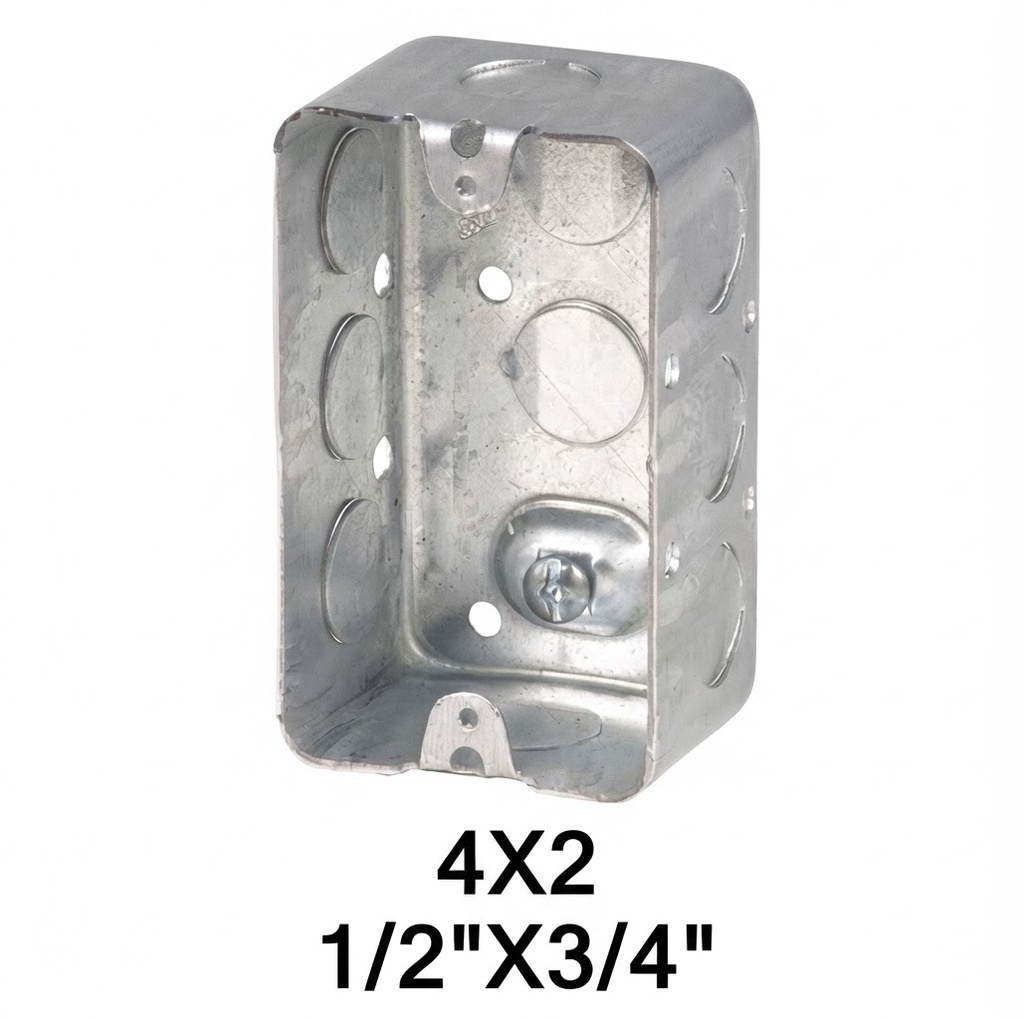  STEEL BOX 4X2 - ELECTRIC (1/2"&3/4") 