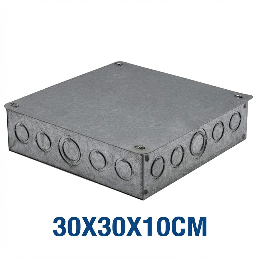  STEEL BOX ELECTRIC 30X30X10CM WITH COVER 