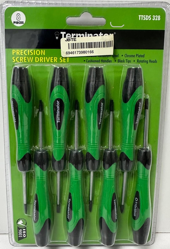  TERMINATOR SCREW DRIVER 8PC SET TTSDS 328 