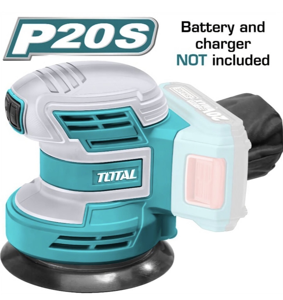  TOTAL LITHIUM-LON RANDOM ORBIT SANDER 20V 125MM 
