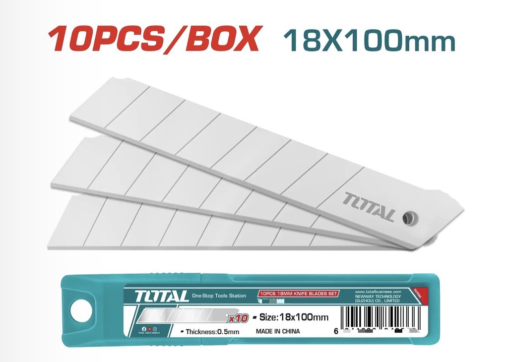  TOTAL SNAP-OFF BLADE KNIFE 18X10MM -CHINA 