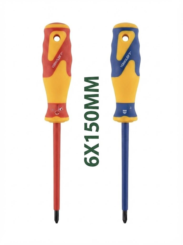  VERMOLEN'S INSULATED SCREW DRIVER BIG 2PS SET 6MMX150MM 