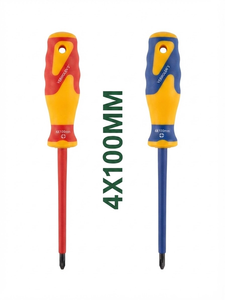  VERMOLEN'S INSULTED SCREW DRIVER 2PS SET 4MMX100MM 