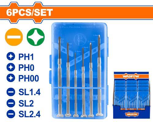  WADFOW 6PCS PRECISION SCREW DRIVER SET (-) (+) -CHINA 