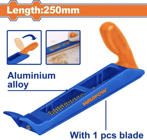WADFOW SURFORM PLANE BLUE&BLACK 250MM -WBP1101