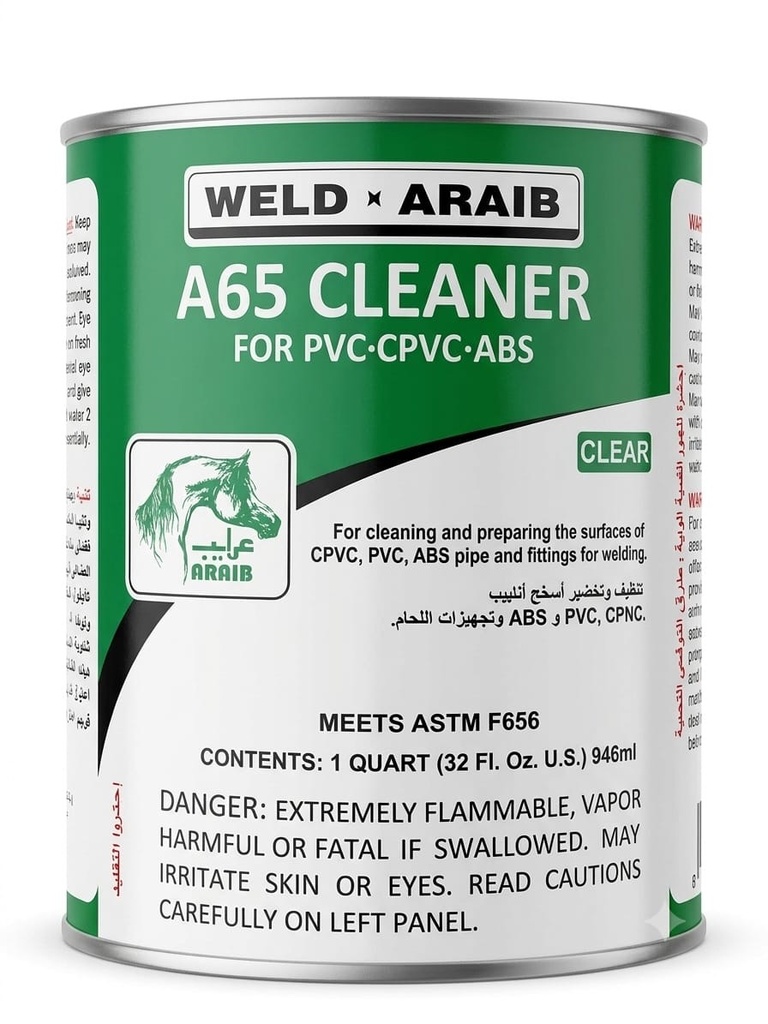 WELD ARAIB CLEANER FOR PVC PIPE 946ML - K.S.A