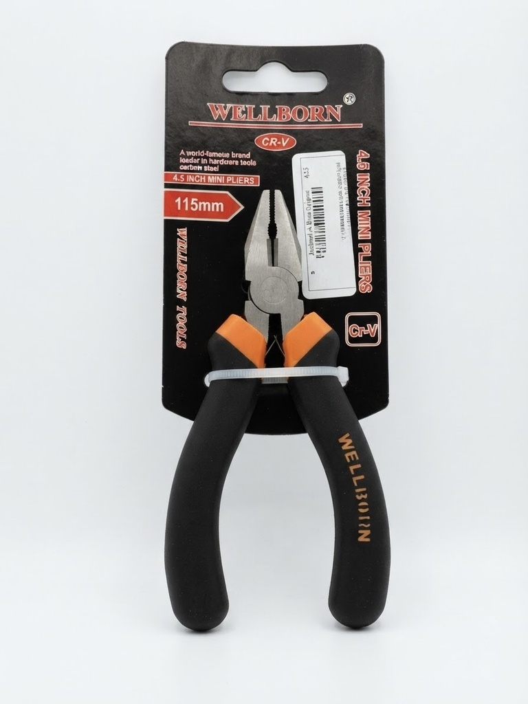  WELLBORN DIAGONAL PLIER MINI 4.5" BLACK HANDLE 