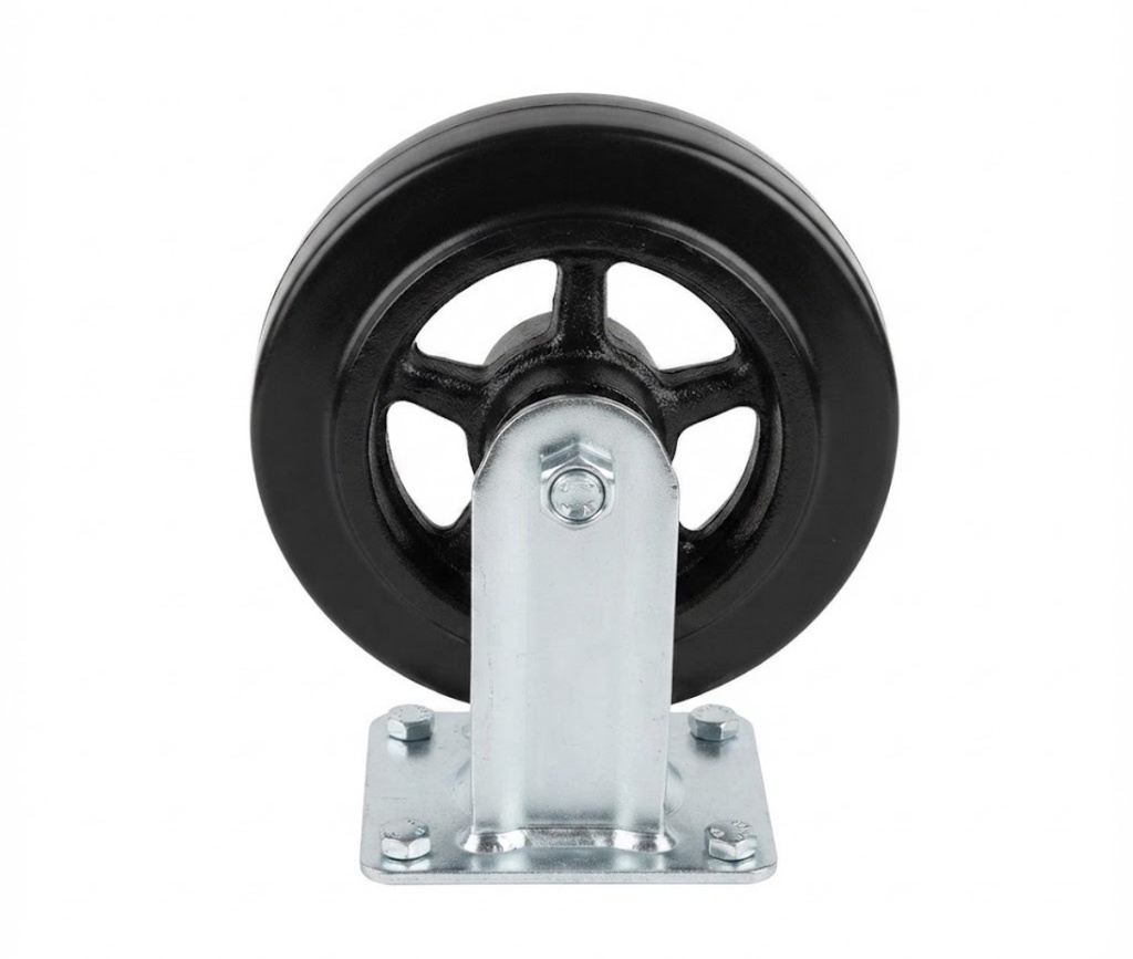  WHEEL BALADIYAH BLACK FIX TYPE 6" 6X2  STEEL BASE- KIT 