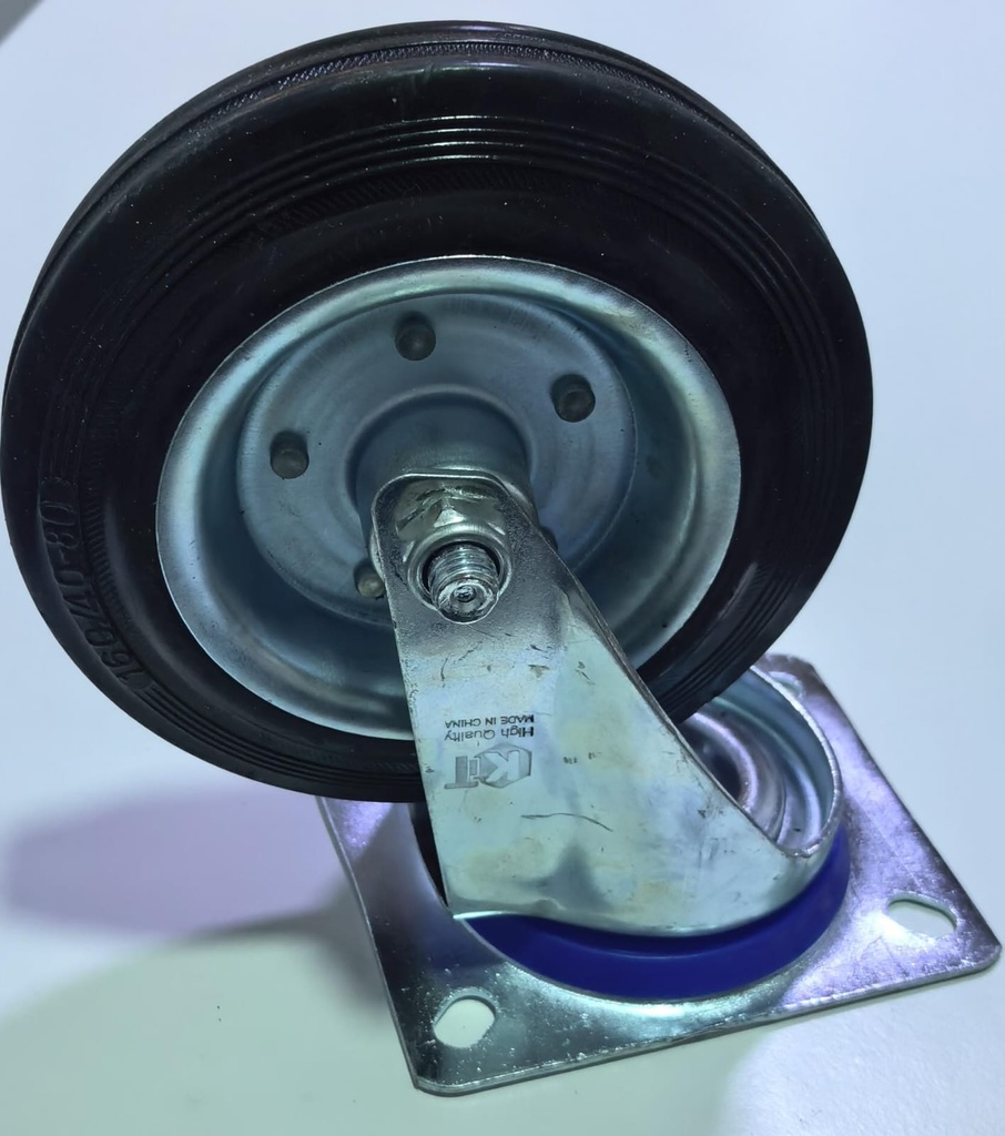  WHEEL BLACK BEARING 6" 160X40X80 - KIT/STRONG 