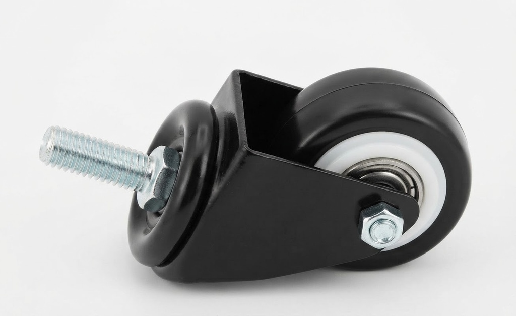WHEEL BLACK RUBBER BEARING BOLT TYPE 2" 50MM -CHINA/2393050