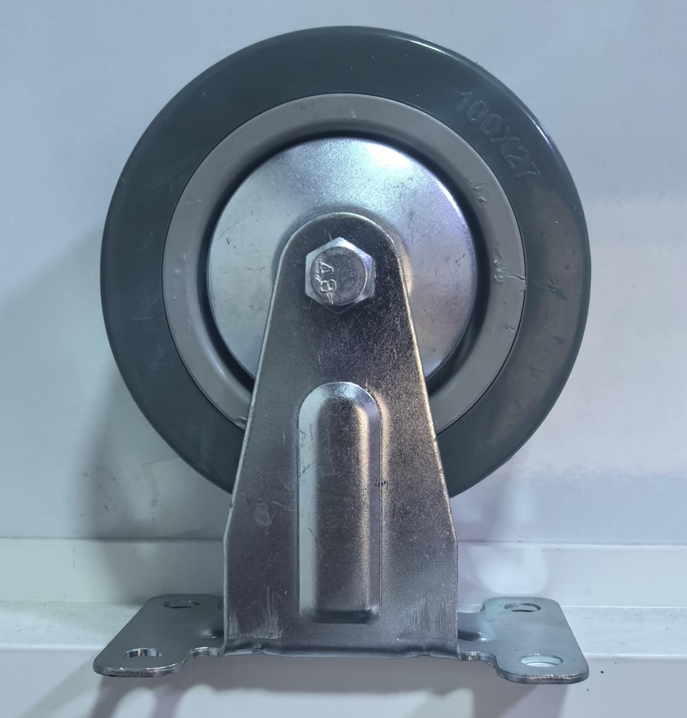  WHEEL GRAY FIX TYPE 4" 100X27 100MM - STRONG 