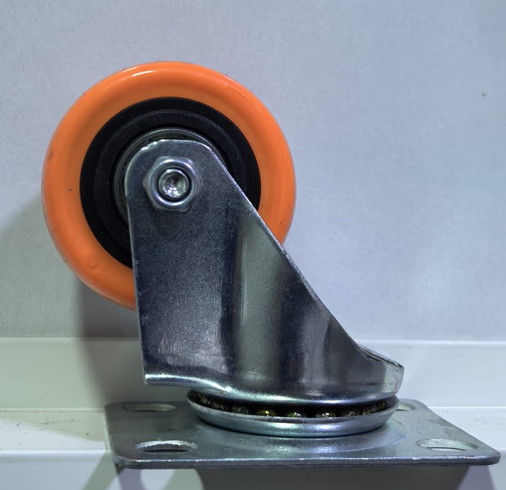  WHEEL ORANGE RUBBER BEARING 2" 50X32 - KIT/STRONG 