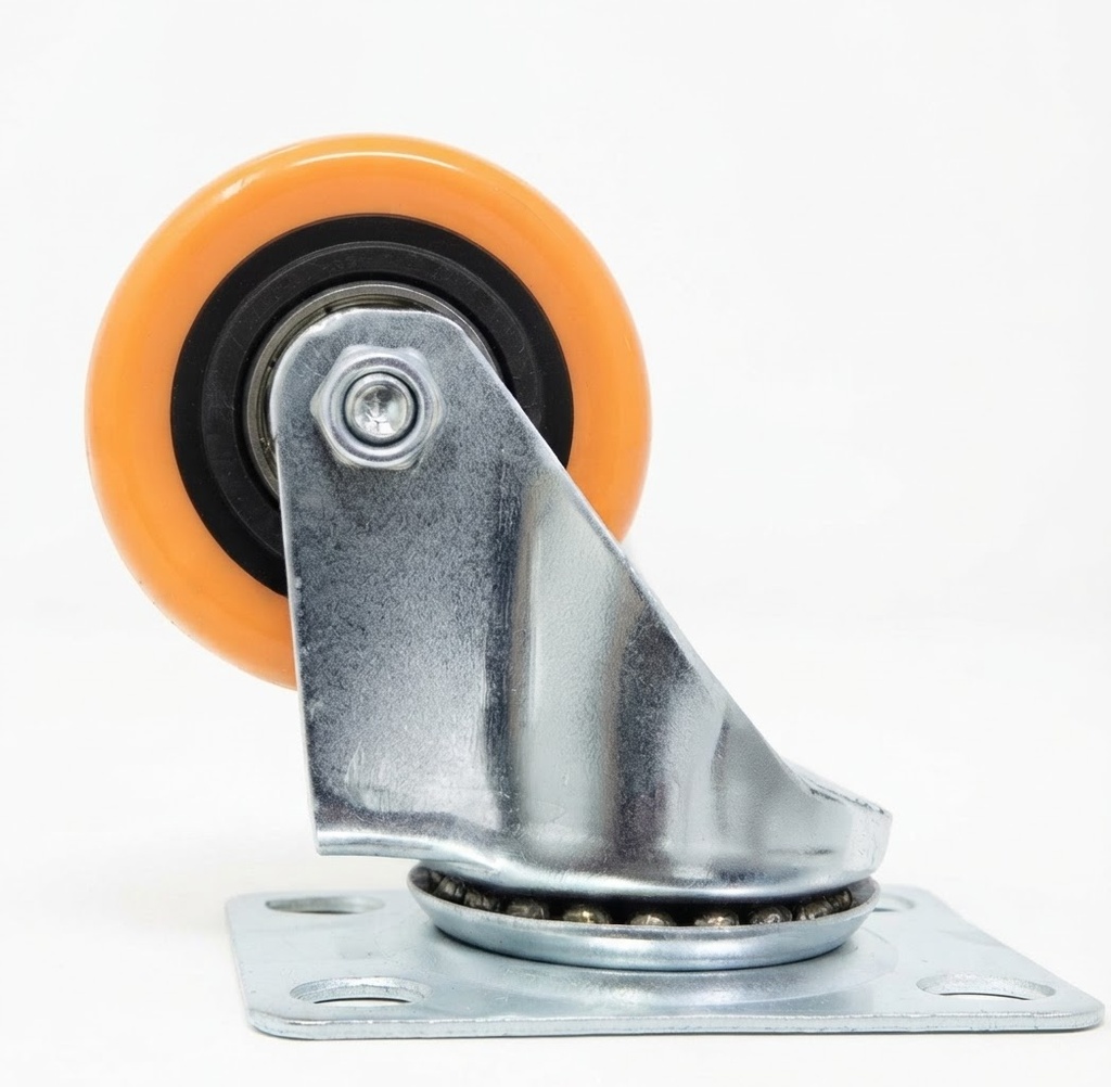  WHEEL ORANGE RUBBER BEARING 2" 50X32 - KIT/STRONG 